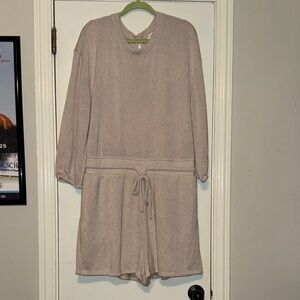 LOFT Light Tan Knit Romper